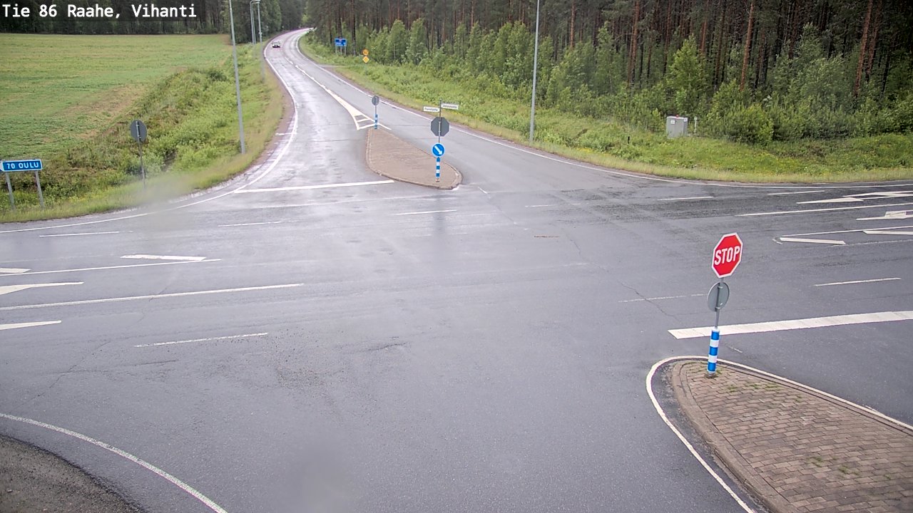 Weather Camera Image Väg 86 Raahe, Vihanti, Raahe, Pohjois-Pohjanmaa