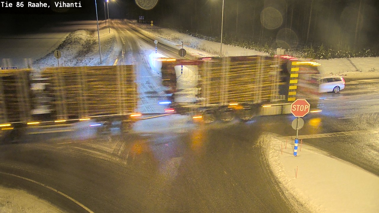 Weather Camera Image Väg 86 Raahe, Vihanti, Raahe, Pohjois-Pohjanmaa