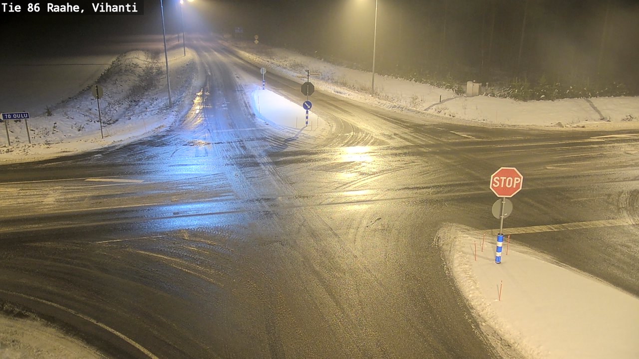 Weather Camera Image Väg 86 Raahe, Vihanti, Raahe, Pohjois-Pohjanmaa