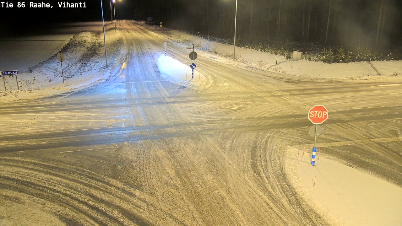 Weather Camera Image Väg 86 Raahe, Vihanti, Raahe, Pohjois-Pohjanmaa