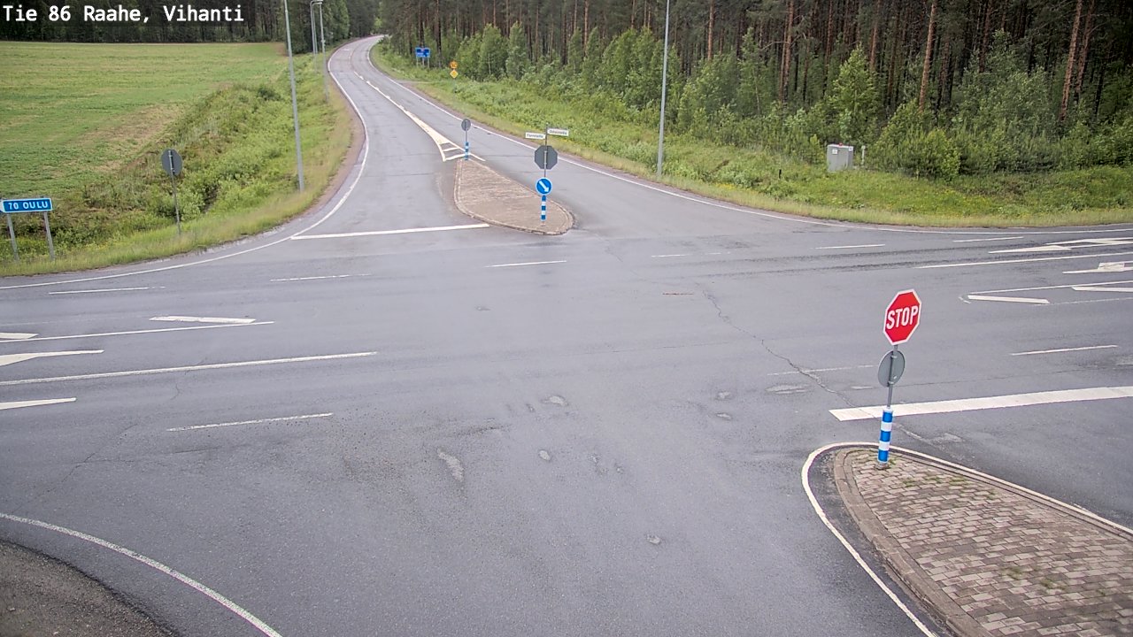 Weather Camera Image Väg 86 Raahe, Vihanti, Raahe, Pohjois-Pohjanmaa