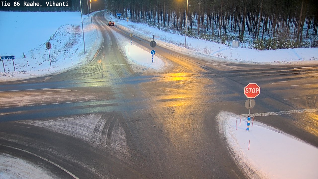 Weather Camera Image Väg 86 Raahe, Vihanti, Raahe, Pohjois-Pohjanmaa
