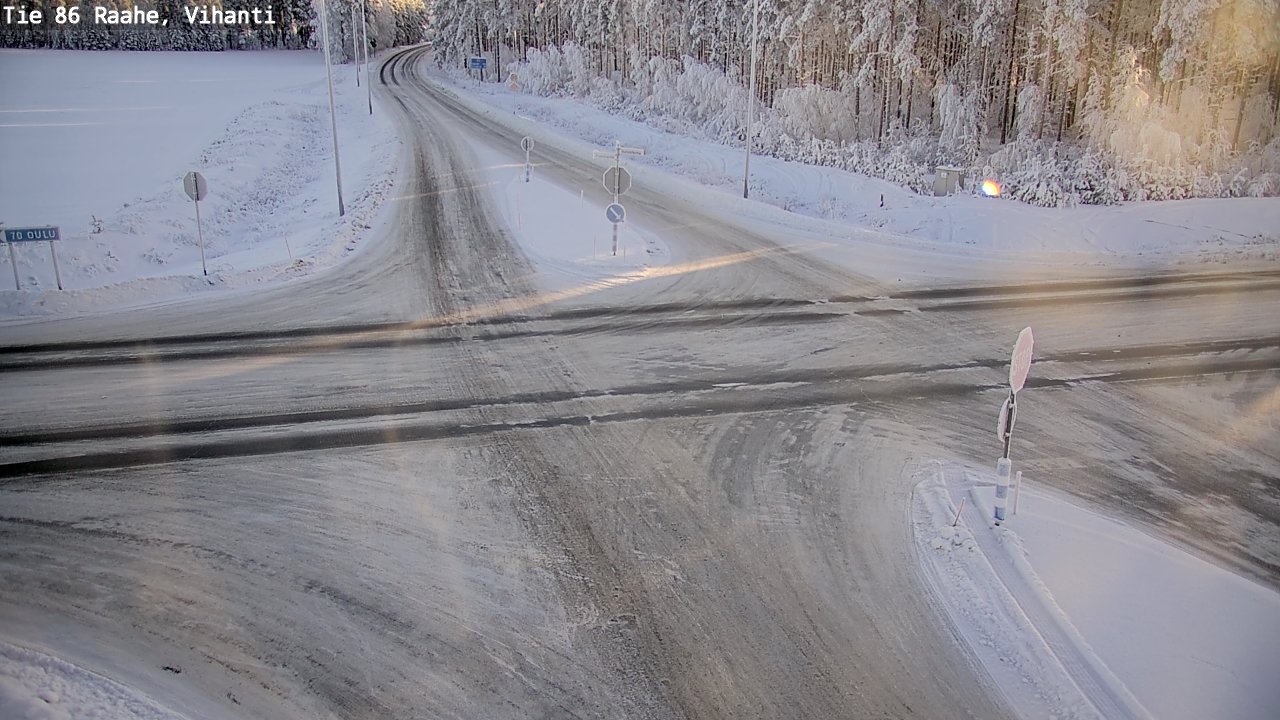 Weather Camera Image Road 86 Raahe, Vihanti, Raahe, Pohjois-Pohjanmaa