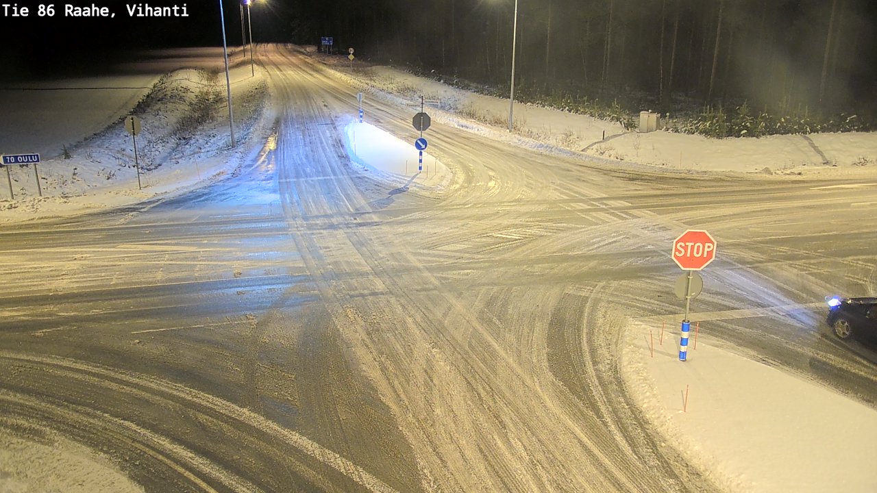 Weather Camera Image Väg 86 Raahe, Vihanti, Raahe, Pohjois-Pohjanmaa