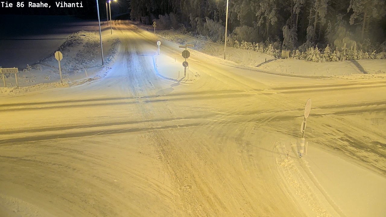 Weather Camera Image Road 86 Raahe, Vihanti, Raahe, Pohjois-Pohjanmaa