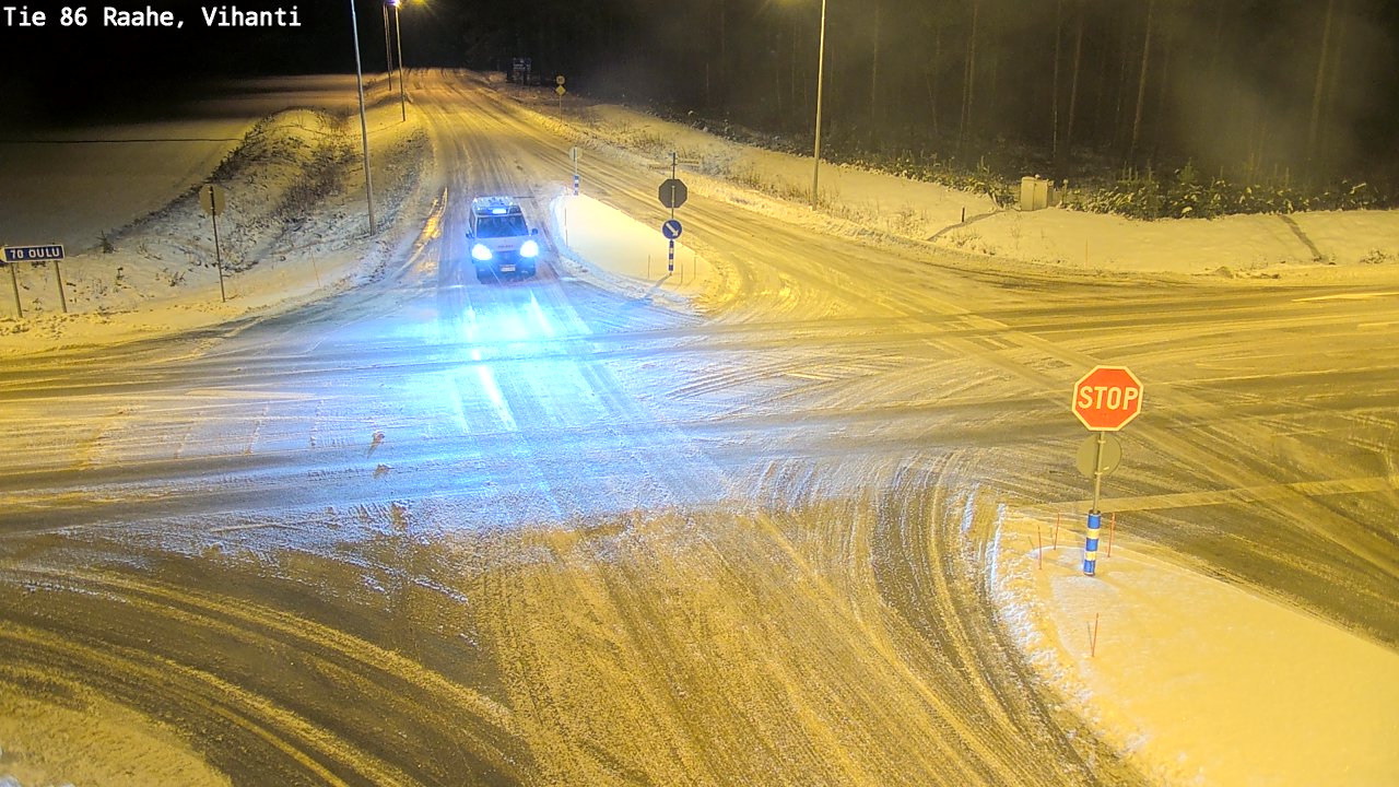 Weather Camera Image Väg 86 Raahe, Vihanti, Raahe, Pohjois-Pohjanmaa