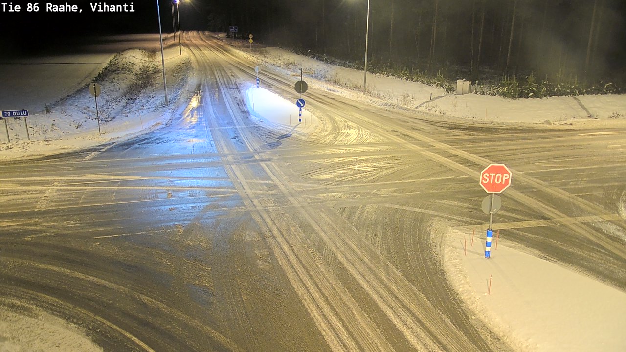 Weather Camera Image Väg 86 Raahe, Vihanti, Raahe, Pohjois-Pohjanmaa