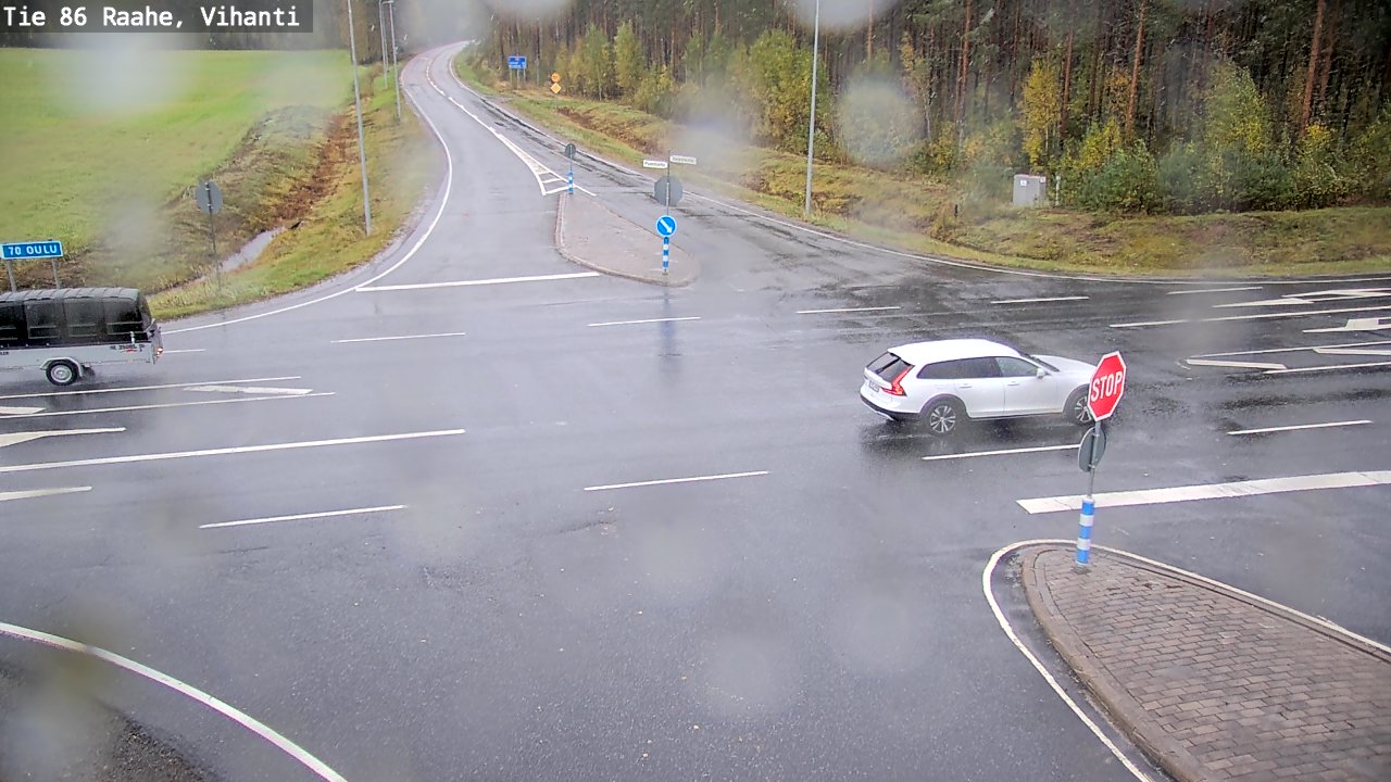 Weather Camera Image Väg 86 Raahe, Vihanti, Raahe, Pohjois-Pohjanmaa