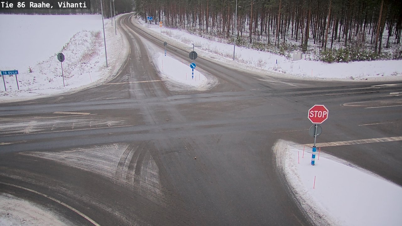 Weather Camera Image Väg 86 Raahe, Vihanti, Raahe, Pohjois-Pohjanmaa