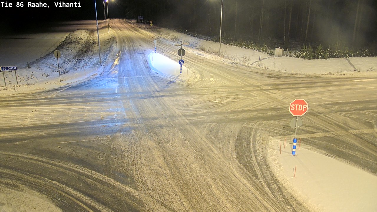 Weather Camera Image Väg 86 Raahe, Vihanti, Raahe, Pohjois-Pohjanmaa