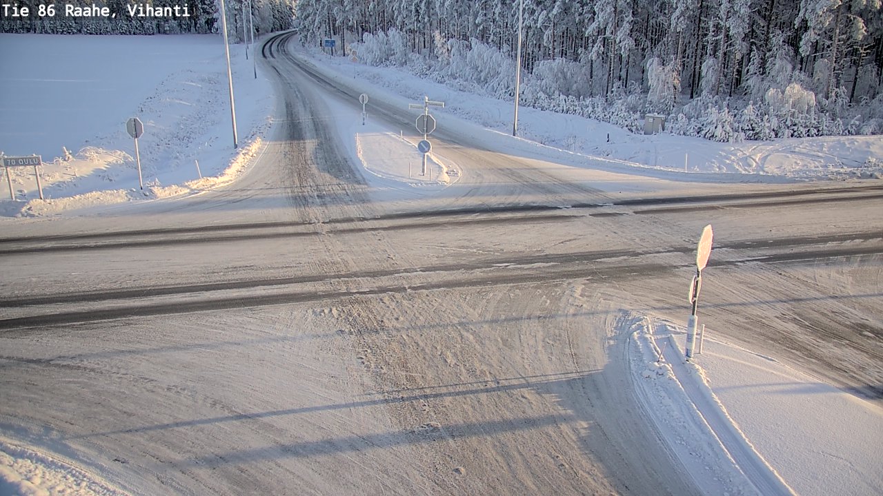 Weather Camera Image Road 86 Raahe, Vihanti, Raahe, Pohjois-Pohjanmaa