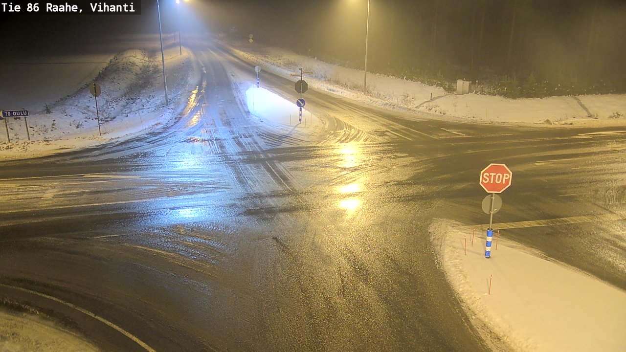 Weather Camera Image Väg 86 Raahe, Vihanti, Raahe, Pohjois-Pohjanmaa