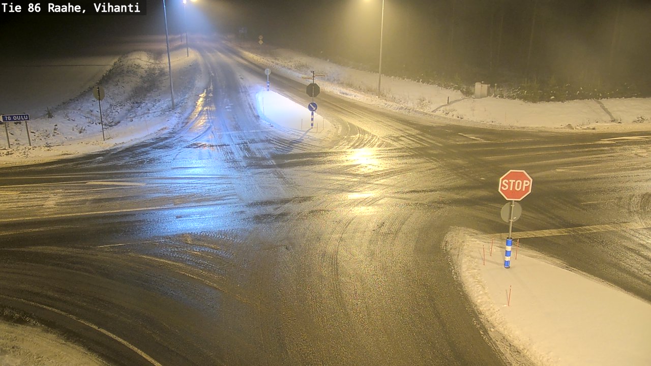 Weather Camera Image Väg 86 Raahe, Vihanti, Raahe, Pohjois-Pohjanmaa