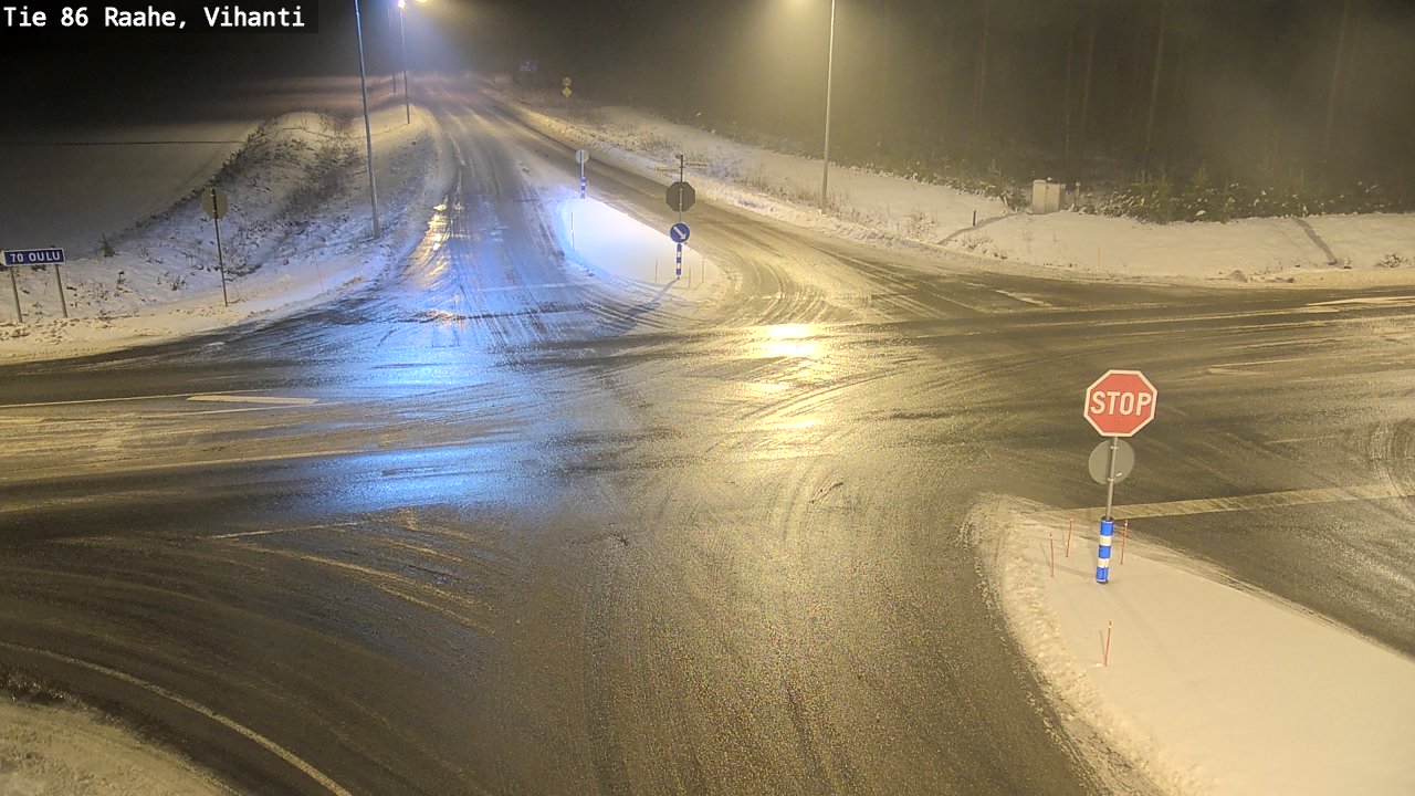 Weather Camera Image Väg 86 Raahe, Vihanti, Raahe, Pohjois-Pohjanmaa