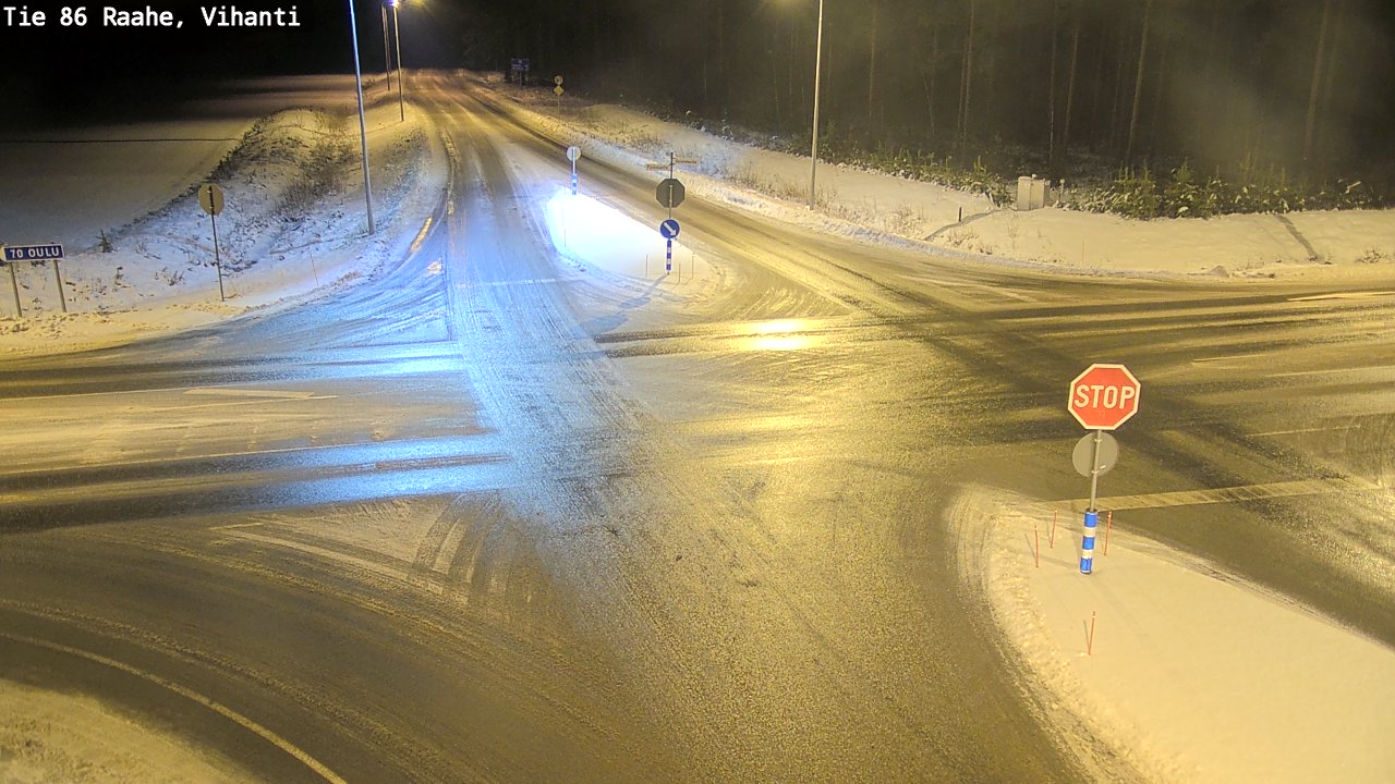 Weather Camera Image Väg 86 Raahe, Vihanti, Raahe, Pohjois-Pohjanmaa