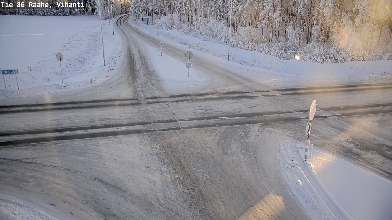 Weather Camera Image Road 86 Raahe, Vihanti, Raahe, Pohjois-Pohjanmaa