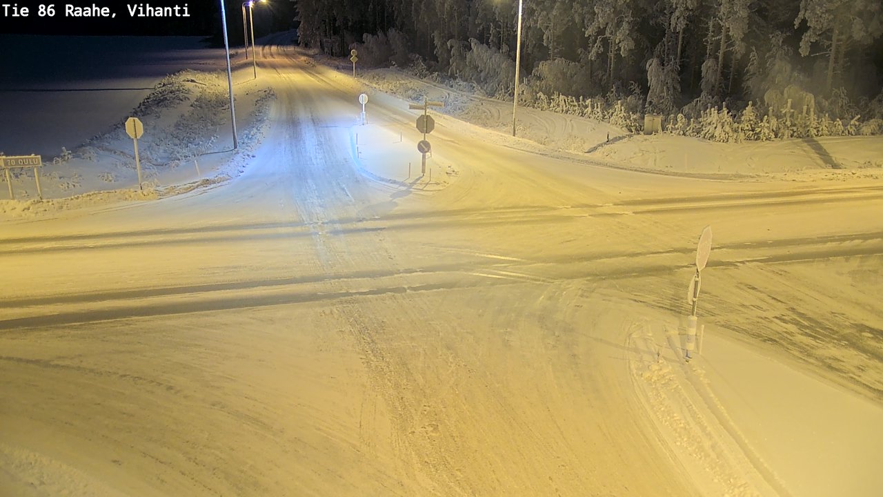 Weather Camera Image Road 86 Raahe, Vihanti, Raahe, Pohjois-Pohjanmaa