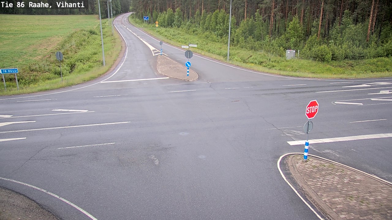 Weather Camera Image Road 86 Raahe, Vihanti, Raahe, Pohjois-Pohjanmaa