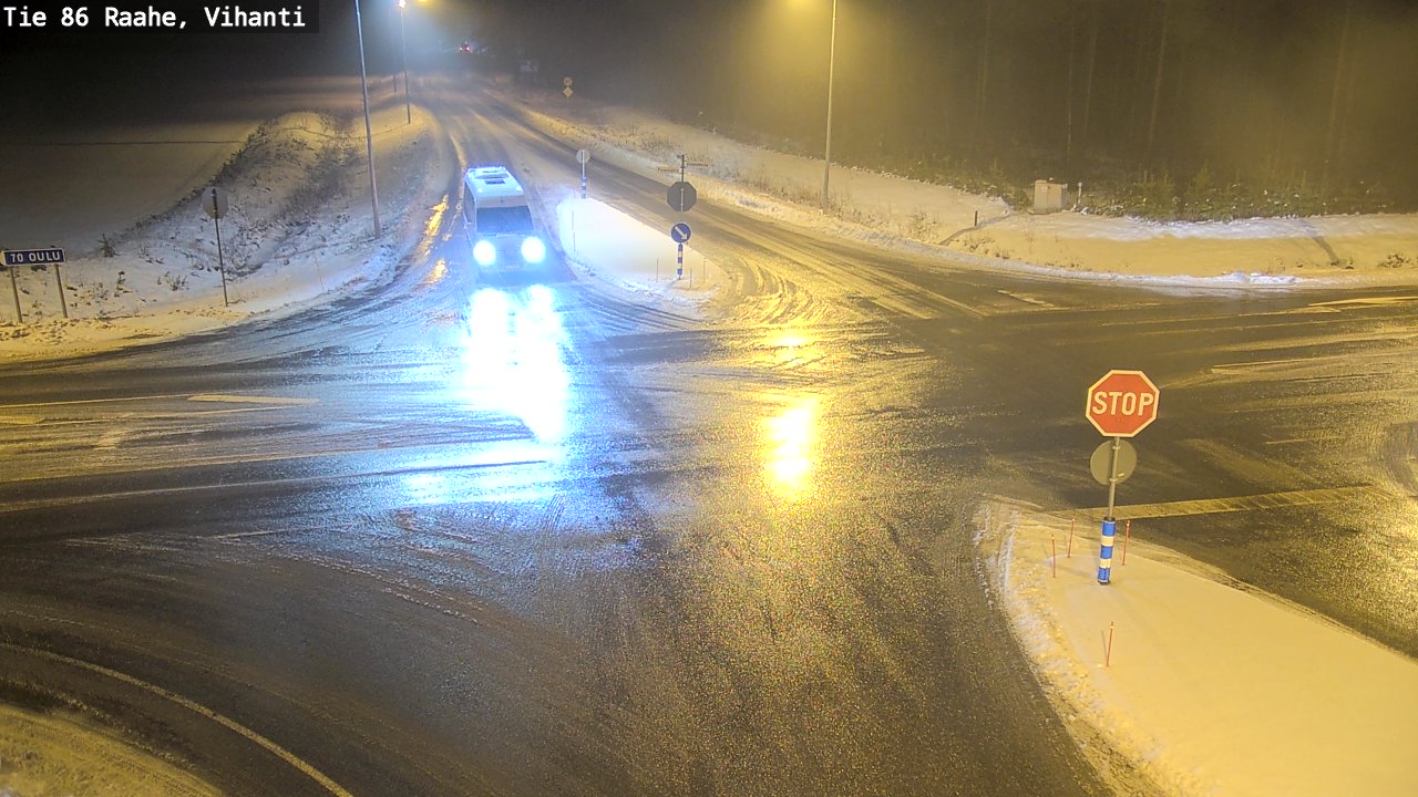 Weather Camera Image Väg 86 Raahe, Vihanti, Raahe, Pohjois-Pohjanmaa