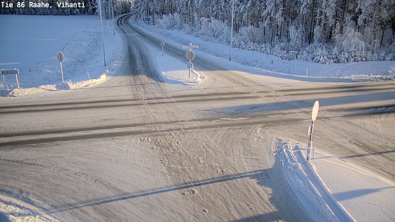 Weather Camera Image Road 86 Raahe, Vihanti, Raahe, Pohjois-Pohjanmaa