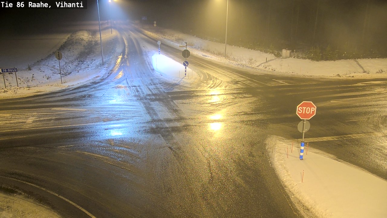 Weather Camera Image Väg 86 Raahe, Vihanti, Raahe, Pohjois-Pohjanmaa