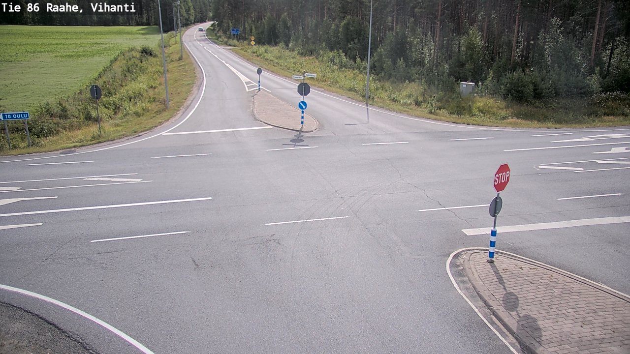 Weather Camera Image Road 86 Raahe, Vihanti, Raahe, Pohjois-Pohjanmaa