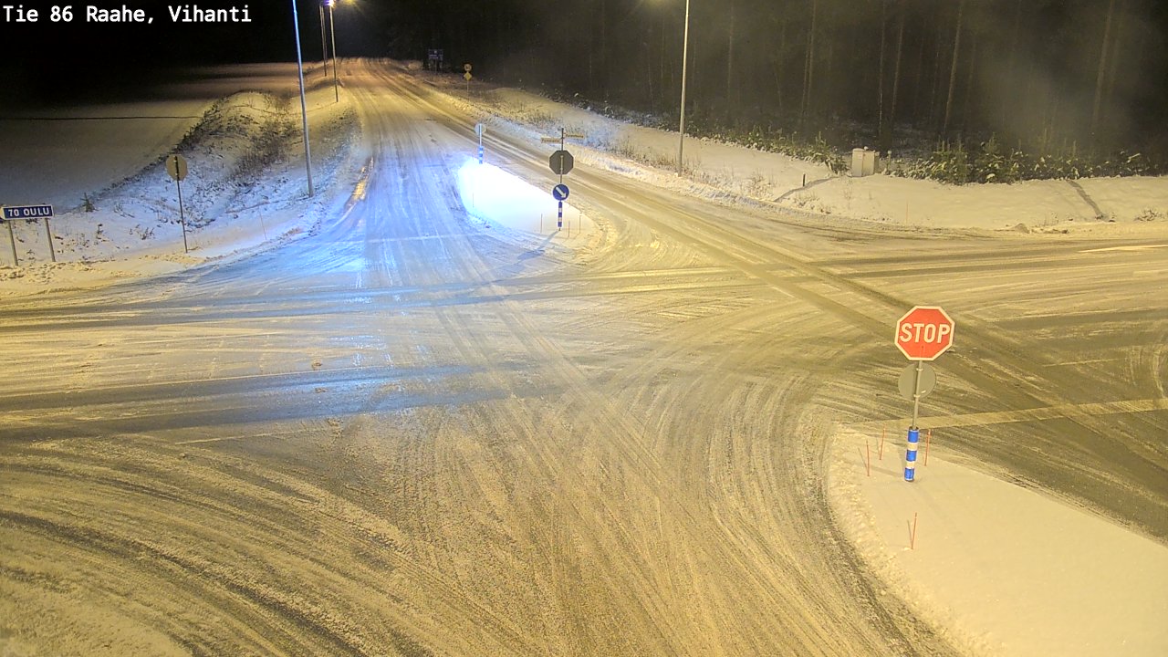 Weather Camera Image Väg 86 Raahe, Vihanti, Raahe, Pohjois-Pohjanmaa