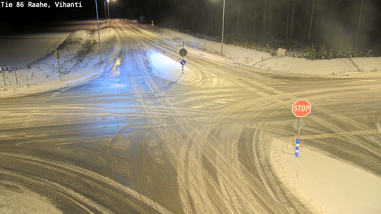 Weather Camera Image Väg 86 Raahe, Vihanti, Raahe, Pohjois-Pohjanmaa