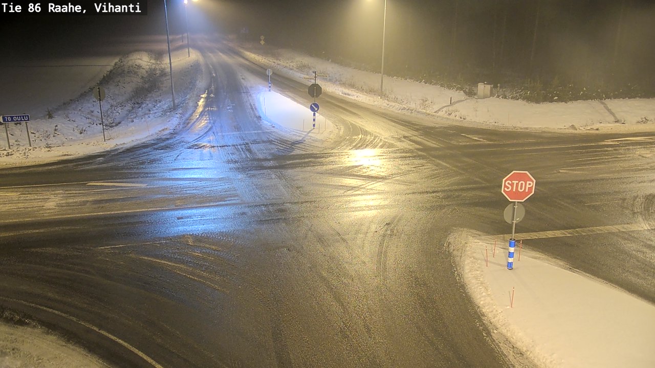 Weather Camera Image Väg 86 Raahe, Vihanti, Raahe, Pohjois-Pohjanmaa