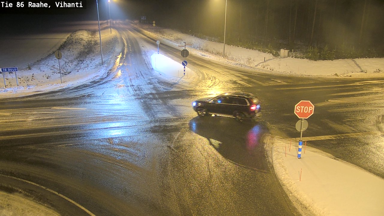 Weather Camera Image Väg 86 Raahe, Vihanti, Raahe, Pohjois-Pohjanmaa