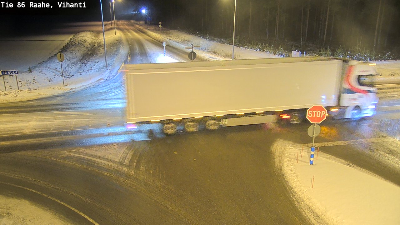 Weather Camera Image Väg 86 Raahe, Vihanti, Raahe, Pohjois-Pohjanmaa