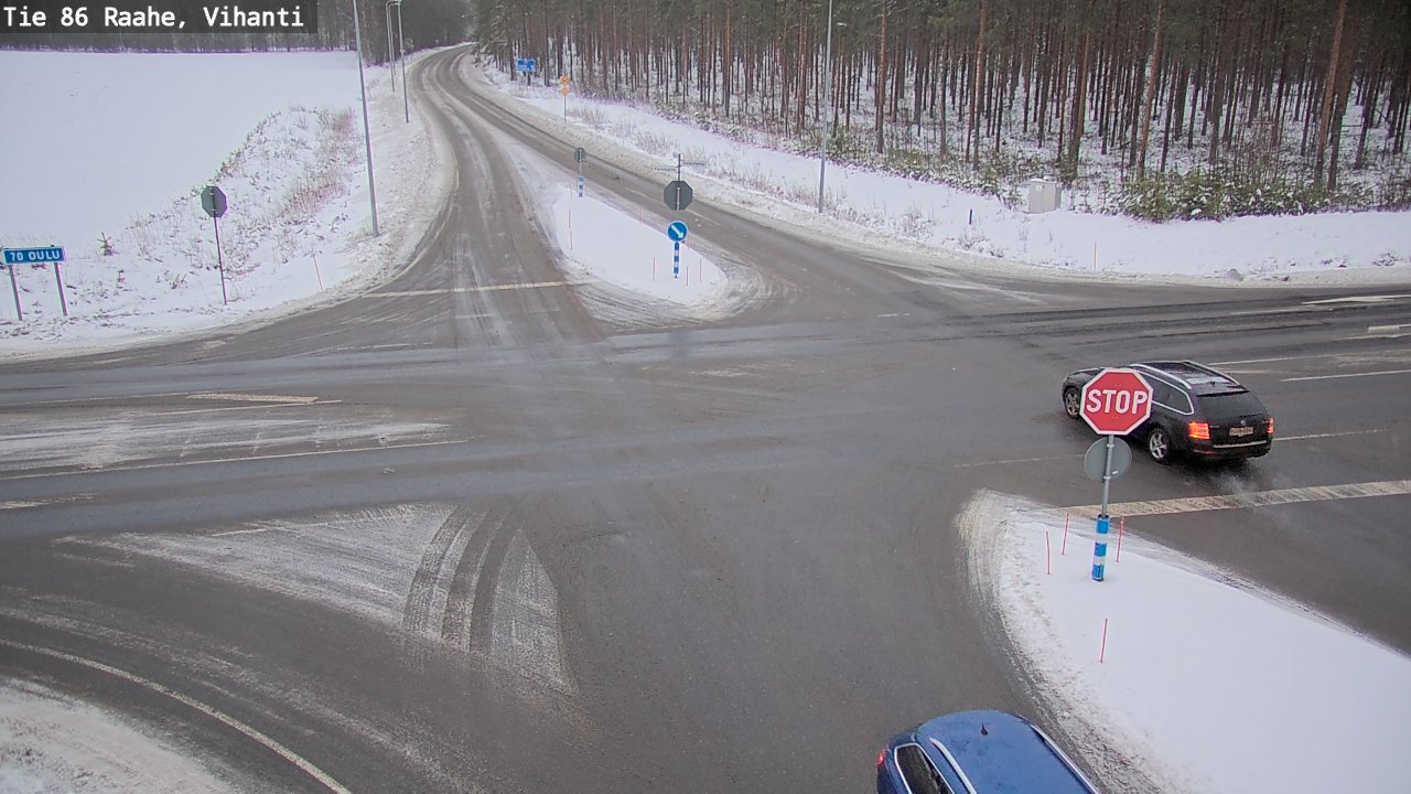 Weather Camera Image Väg 86 Raahe, Vihanti, Raahe, Pohjois-Pohjanmaa