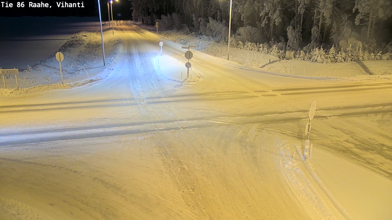 Weather Camera Image Road 86 Raahe, Vihanti, Raahe, Pohjois-Pohjanmaa