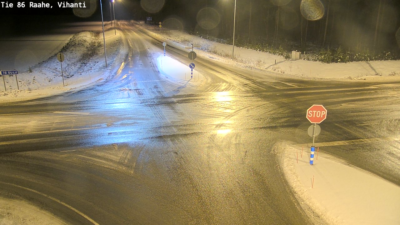 Weather Camera Image Väg 86 Raahe, Vihanti, Raahe, Pohjois-Pohjanmaa