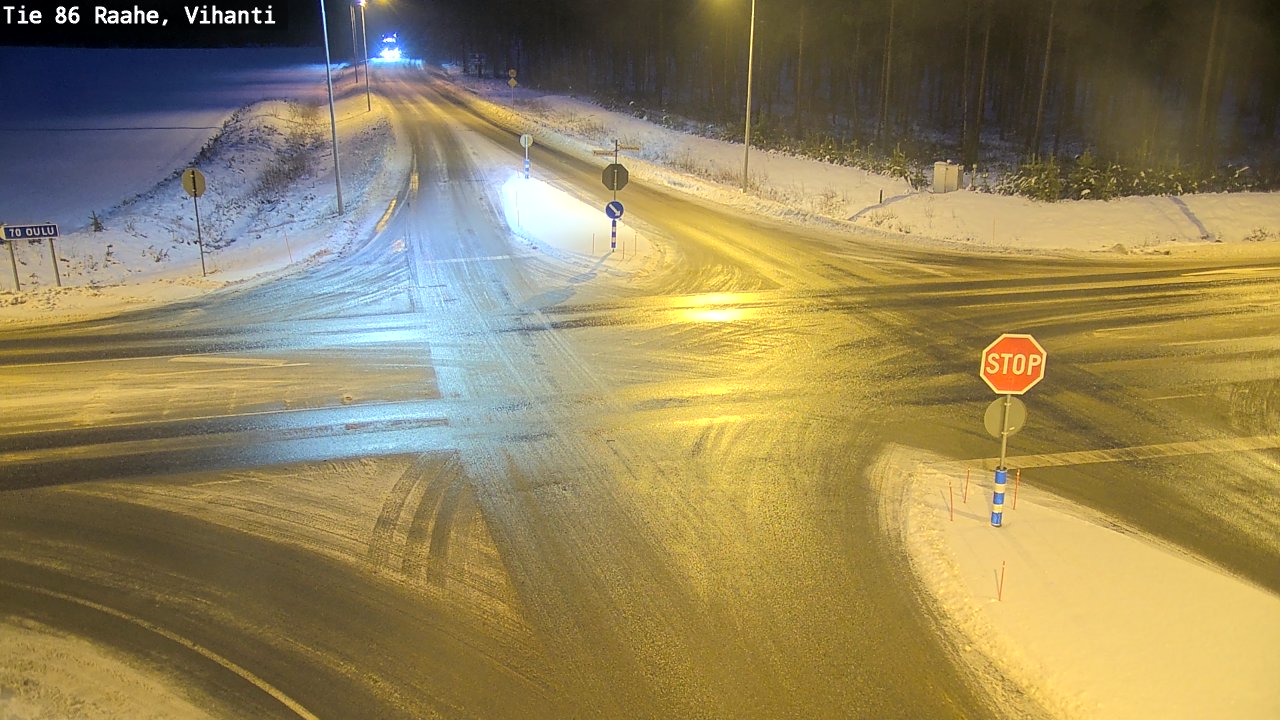 Weather Camera Image Väg 86 Raahe, Vihanti, Raahe, Pohjois-Pohjanmaa