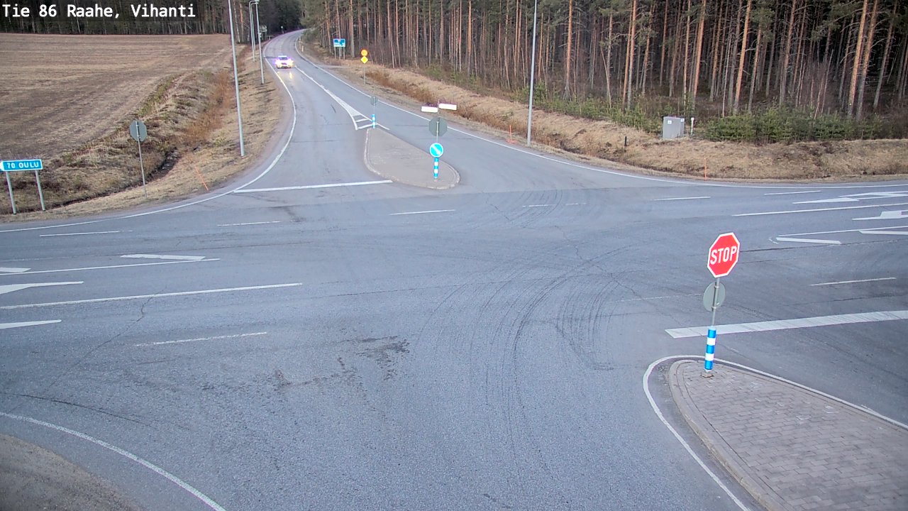 Weather Camera Image Väg 86 Raahe, Vihanti, Raahe, Pohjois-Pohjanmaa
