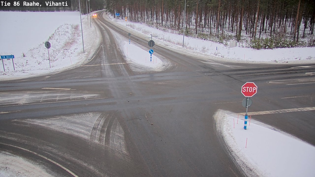 Weather Camera Image Väg 86 Raahe, Vihanti, Raahe, Pohjois-Pohjanmaa