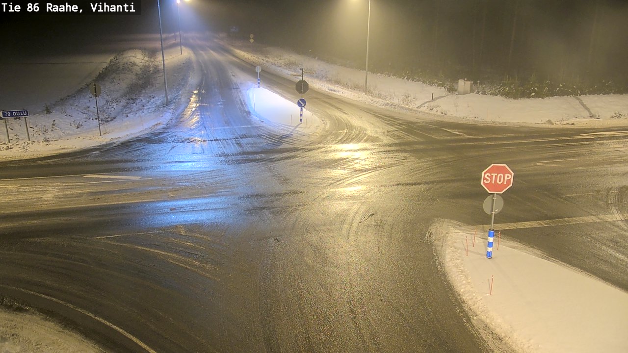 Weather Camera Image Väg 86 Raahe, Vihanti, Raahe, Pohjois-Pohjanmaa
