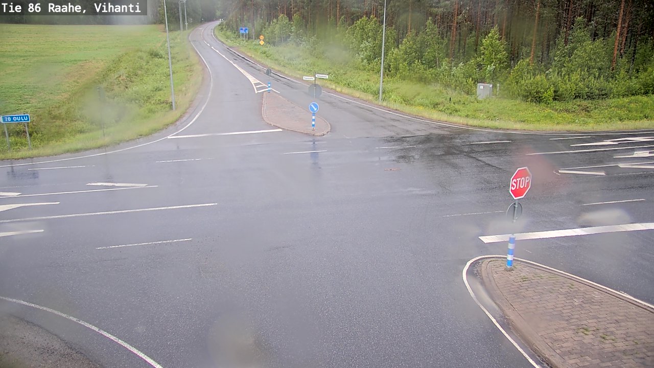 Weather Camera Image Väg 86 Raahe, Vihanti, Raahe, Pohjois-Pohjanmaa