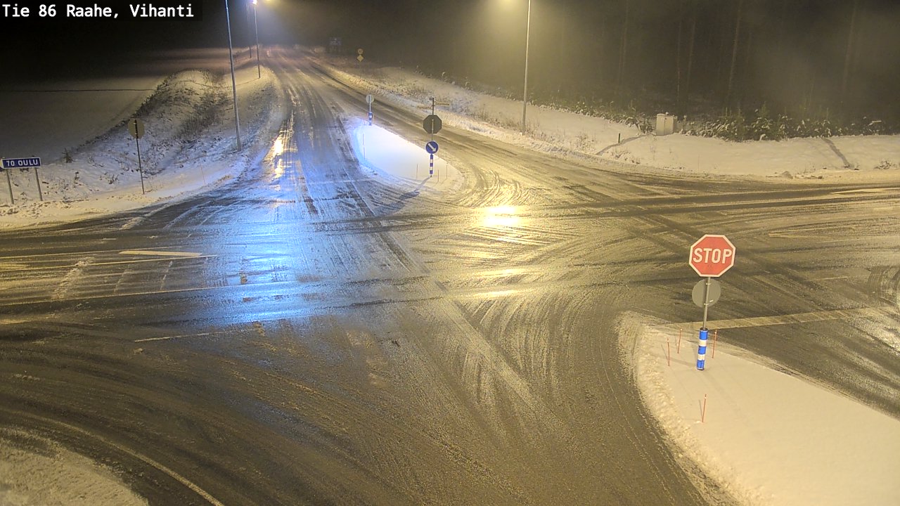 Weather Camera Image Väg 86 Raahe, Vihanti, Raahe, Pohjois-Pohjanmaa