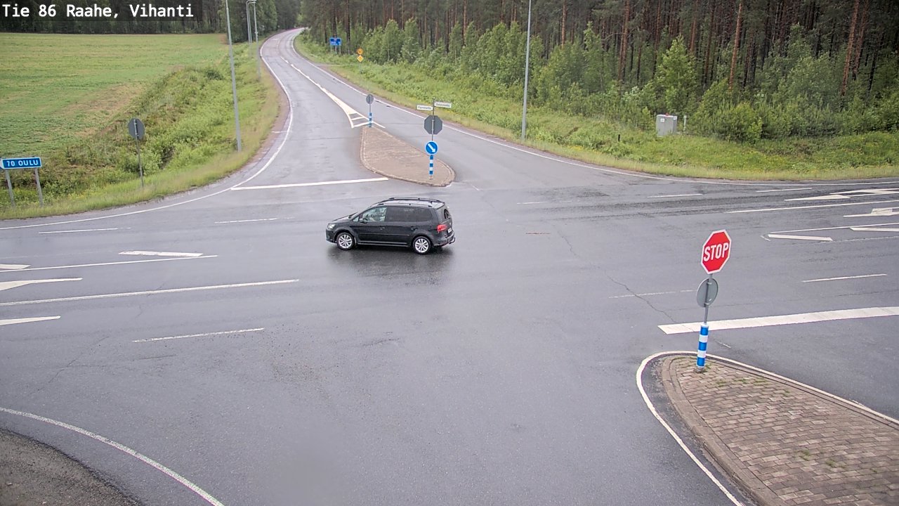 Weather Camera Image Väg 86 Raahe, Vihanti, Raahe, Pohjois-Pohjanmaa