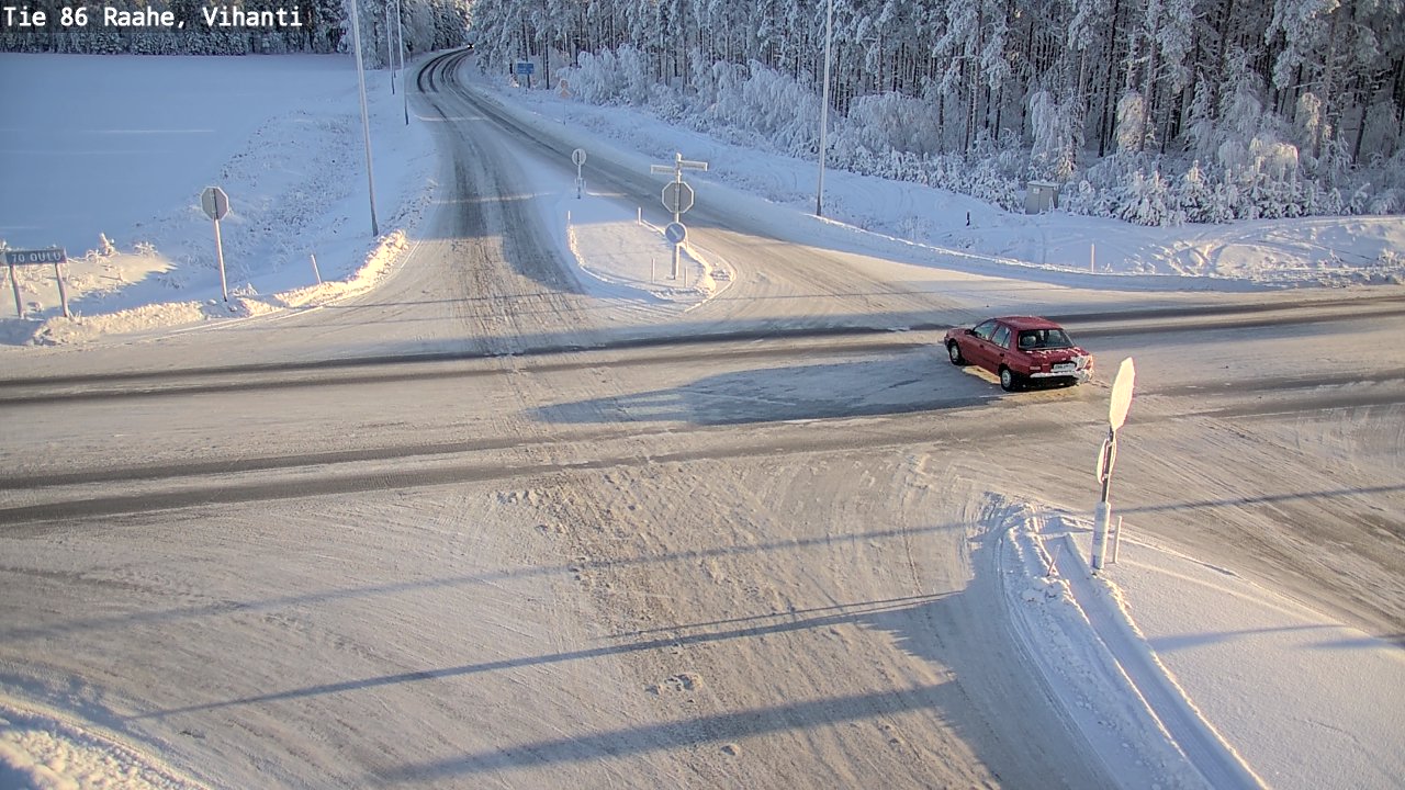 Weather Camera Image Road 86 Raahe, Vihanti, Raahe, Pohjois-Pohjanmaa
