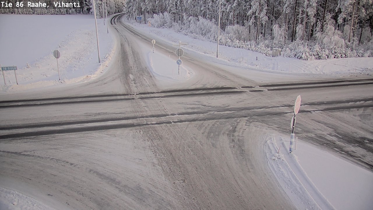 Weather Camera Image Road 86 Raahe, Vihanti, Raahe, Pohjois-Pohjanmaa
