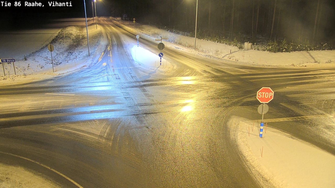 Weather Camera Image Väg 86 Raahe, Vihanti, Raahe, Pohjois-Pohjanmaa