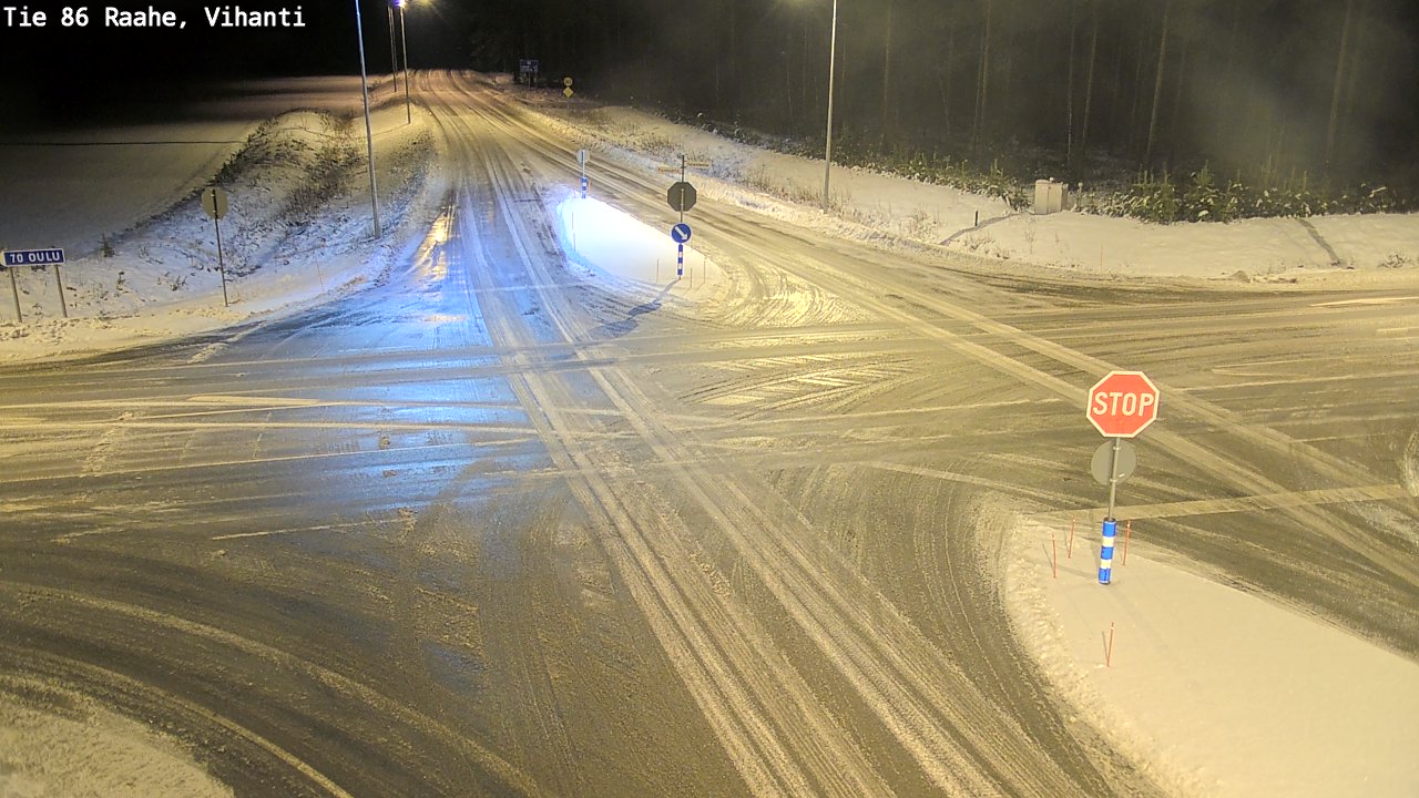 Weather Camera Image Väg 86 Raahe, Vihanti, Raahe, Pohjois-Pohjanmaa
