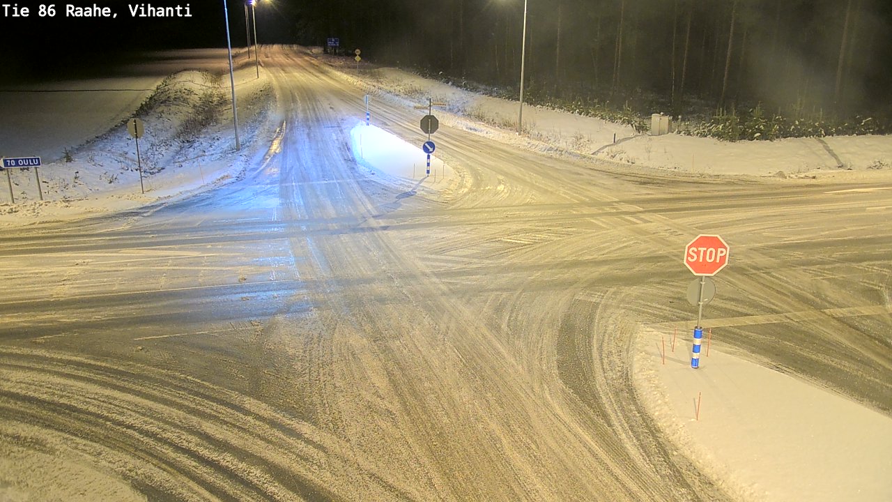 Weather Camera Image Väg 86 Raahe, Vihanti, Raahe, Pohjois-Pohjanmaa