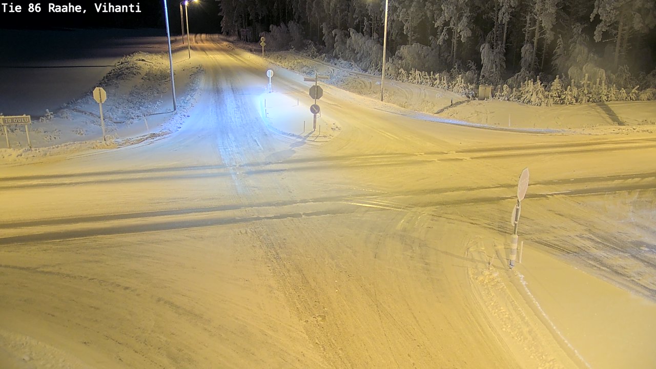 Weather Camera Image Road 86 Raahe, Vihanti, Raahe, Pohjois-Pohjanmaa