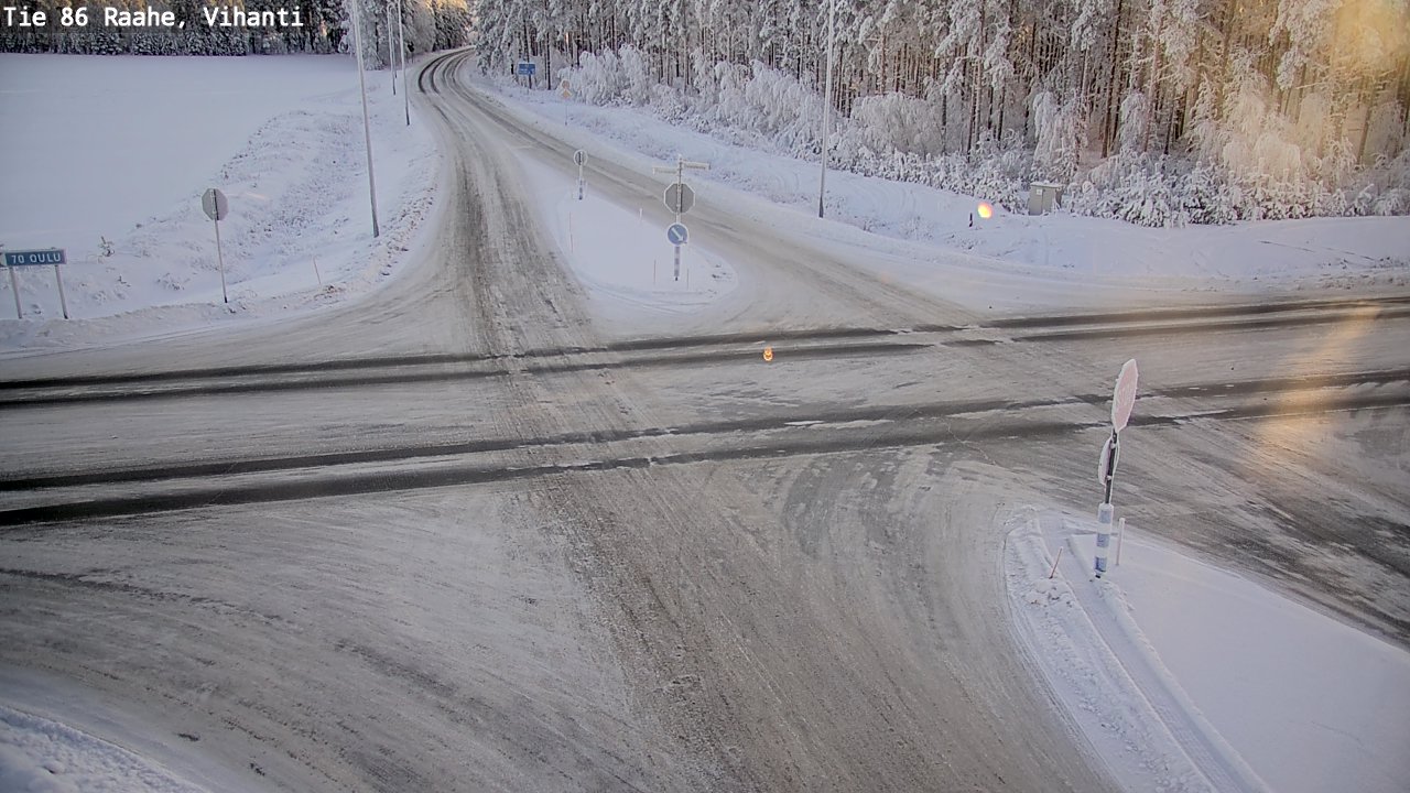 Weather Camera Image Road 86 Raahe, Vihanti, Raahe, Pohjois-Pohjanmaa