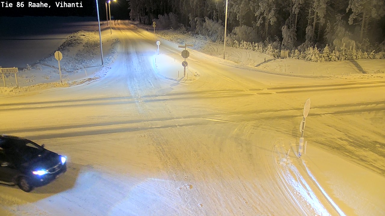Weather Camera Image Road 86 Raahe, Vihanti, Raahe, Pohjois-Pohjanmaa