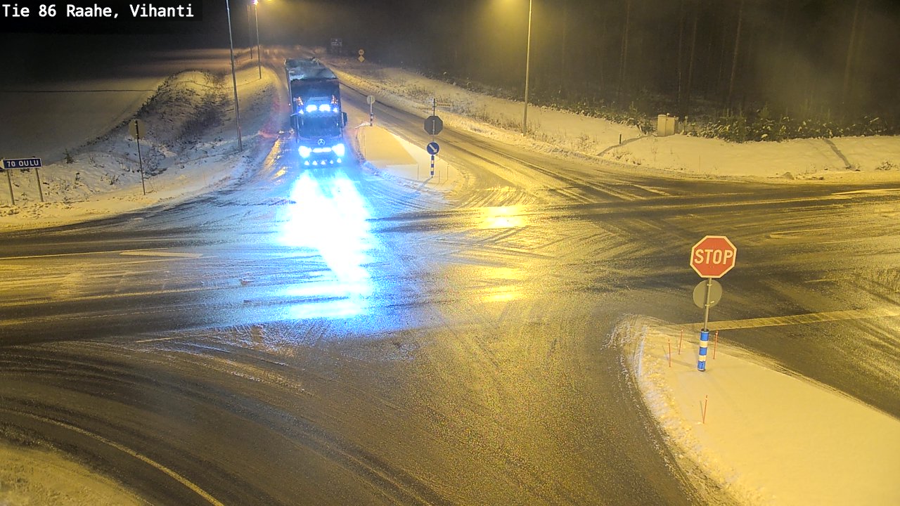Weather Camera Image Väg 86 Raahe, Vihanti, Raahe, Pohjois-Pohjanmaa